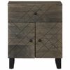 vidaXL Table de chevet noir 50x33x60 cm bois de manguier massif