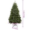 vidaXL Sapin de No&euml;l artificiel avec 300 LED Vert 300 cm PVC et m&eacute;tal