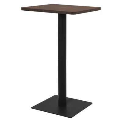 vidaXL Table de bistro Cendre foncé 70x70x107 cm
