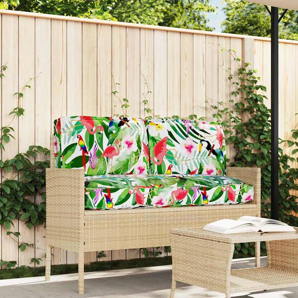 vidaXL Ensemble de coussins Floral 3 pcs Multicolore Tissu Oxford