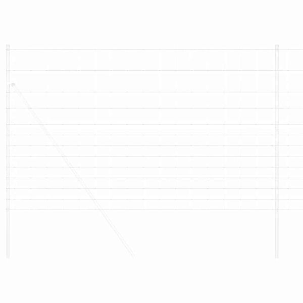 vidaXL Cl&ocirc;ture de prairie Argent&eacute; 50 x 1,5 m Acier galvanis&eacute;