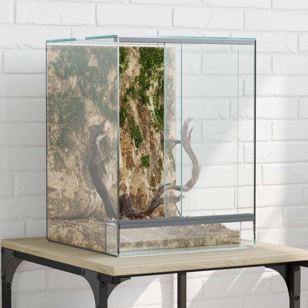vidaXL Terrarium avec stockage Transparent 30 x 30 x 40 cm Verre