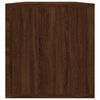 vidaXL Boîte de rangement de vinyles Chêne marron 71x34x36 cm