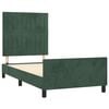vidaXL Cadre de lit sans matelas vert fonc&eacute; 80x200 cm velours