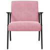 vidaXL fauteuil Rose 59 x 75 x 78 cm Velours