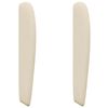 vidaXL Oreille de t&ecirc;te de lit Cr&egrave;me 80 x 23 x 6 cm tissu