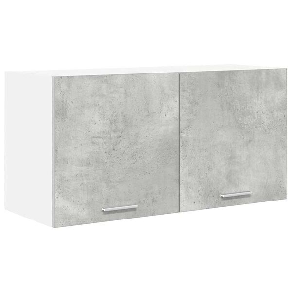 vidaXL Armoire suspendue Gris b&eacute;ton 80 x 31 x 40 cm Bois d'ing&eacute;nierie