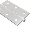 vidaXL Charni&egrave;re Uni 2 pcs Argent&eacute; 58 x 35 x 1 mm Acier