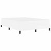vidaXL Cadre de lit avec matelas Blanc pur 160 x 200 cm tissu