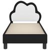 vidaXL Cadre de lit pour tout-petit avec t&ecirc;te de lit Noir 70 x 140 cm