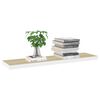 vidaXL &Eacute;tag&egrave;re flottante murale Ch&ecirc;ne et blanc 90x23,5x3,8 cm MDF