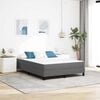 vidaXL Matelas de Lit avec matelas Gris clair 160 x 200 cm tissu