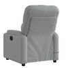 vidaXL Fauteuil inclinable de massage gris clair tissu