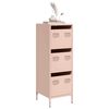 vidaXL Buffet haut rose 39x35x103,5 cm acier