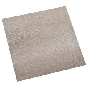 vidaXL Lattes de rev&ecirc;tement de sol autocollantes Taupe 30,5 x 30,5 cm