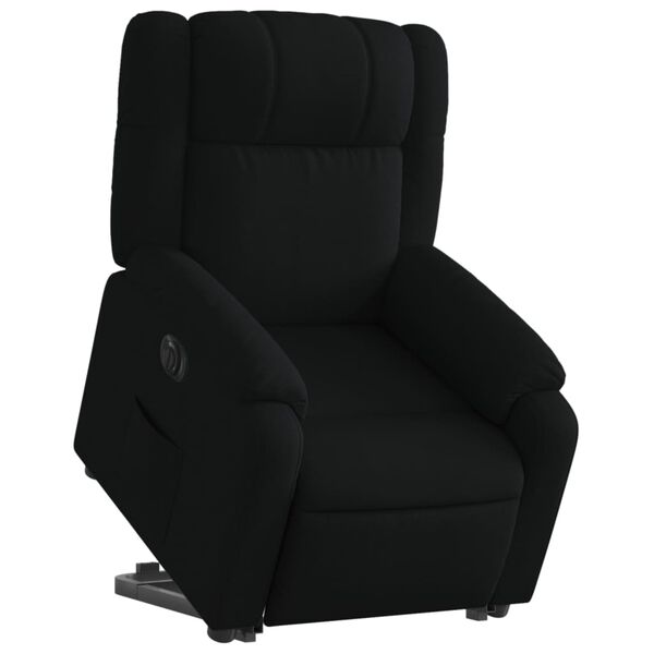 vidaXL Fauteuil inclinable &eacute;lectrique noir tissu