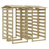 vidaXL Pergolas avec toits 4 pcs 100x90x200 cm Bois de pin impr&eacute;gn&eacute;