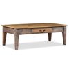 vidaXL Table basse Bois massif Vintage 118x60x40 cm