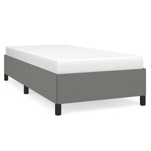 vidaXL Cadre de lit sans matelas gris fonc&eacute; 80x200 cm tissu