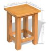 vidaXL Tables d'appoint 2 pcs 27 x 24 x 37 cm Bois de chêne massif