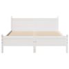 vidaXL Cadre de lit sans matelas blanc 150x200 cm bois de pin massif