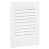 vidaXL Portes d'armoire &agrave; persiennes 2 pcs blanc 39,5x29,5 cm