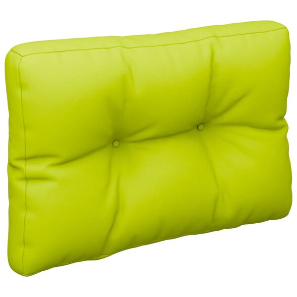 vidaXL Coussin de palette vert vif 60x40x12 cm tissu