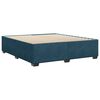 vidaXL Cadre de lit sans matelas bleu 200x200 cm velours