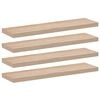 vidaXL &Eacute;tag&egrave;res flottantes 4 pcs 90x23,5x4cm bois d'ing&eacute;nierie