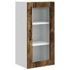 vidaXL Cabinet en verre mural PORTO Ch&ecirc;ne fum&eacute; 40 x 31 x 80 cm
