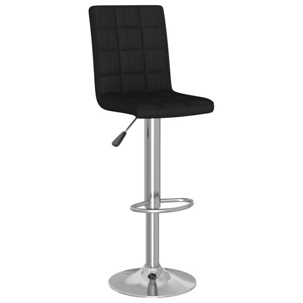 vidaXL Tabourets de bar lot de 2 noir tissu