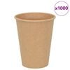 vidaXL Tasses &agrave; caf&eacute; en papier 1000 pcs 12oz 300ml marron