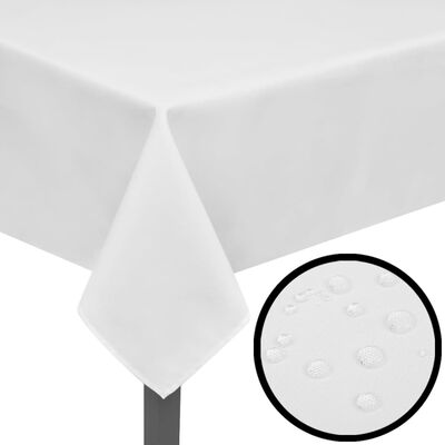 vidaXL Nappes de table 5 pcs Blanc 190x130 cm