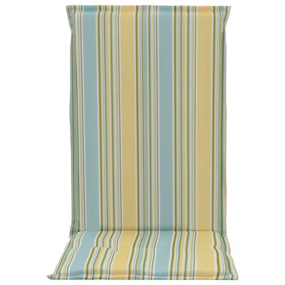 vidaXL Coussins de chaise de jardin 4 pcs Multicolore 120x50x3 cm