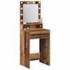 vidaXL Table de Toilette avec tiroir Bois ancien 50 x 41 x 135 cm