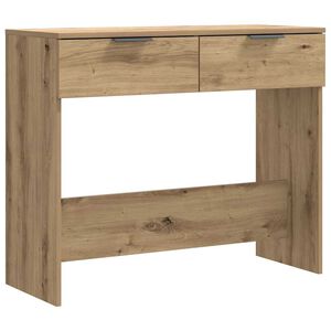 vidaXL Table console ch&ecirc;ne artisanal 90x36x75 cm bois d'ing&eacute;nierie