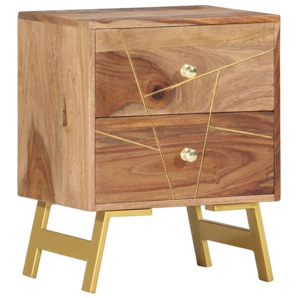 vidaXL Table de chevet 40x30x50 cm Bois massif