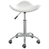vidaXL Chaise de bureau Blanc Similicuir