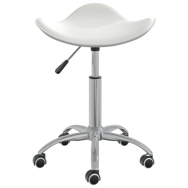 vidaXL Chaise de bureau Blanc Similicuir