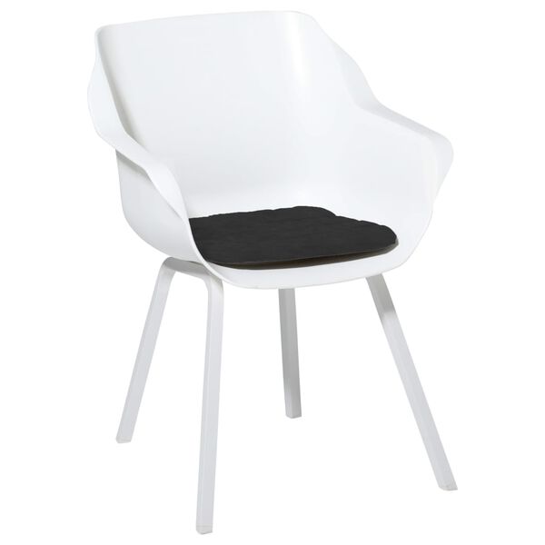 Madison Coussin de chaise de salle &agrave; manger Panama 40x40 cm Noir