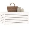 vidaXL Bo&icirc;te de jardin blanc 101x50,5x46,5 cm bois massif de pin
