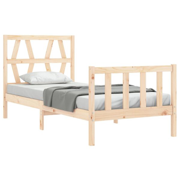 vidaXL Cadre de lit sans matelas bois de pin massif
