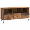 vidaXL Meuble TV Bois ancien 102 x 34,5 x 50 cm Bois d'ing&eacute;nierie
