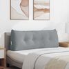 vidaXL Coussin de Dos Gris clair 120 x 24 x 50 cm tissu