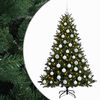 vidaXL Sapin de No&euml;l artificiel avec boules 210 cm 300 LED Blanc chaud