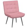 vidaXL Chaise de relaxation avec tabouret Rose Velours