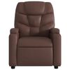 vidaXL Fauteuil inclinable Marron Similicuir