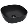 vidaXL Lavabo 42,5x42,5x14,5 cm C&eacute;ramique Noir