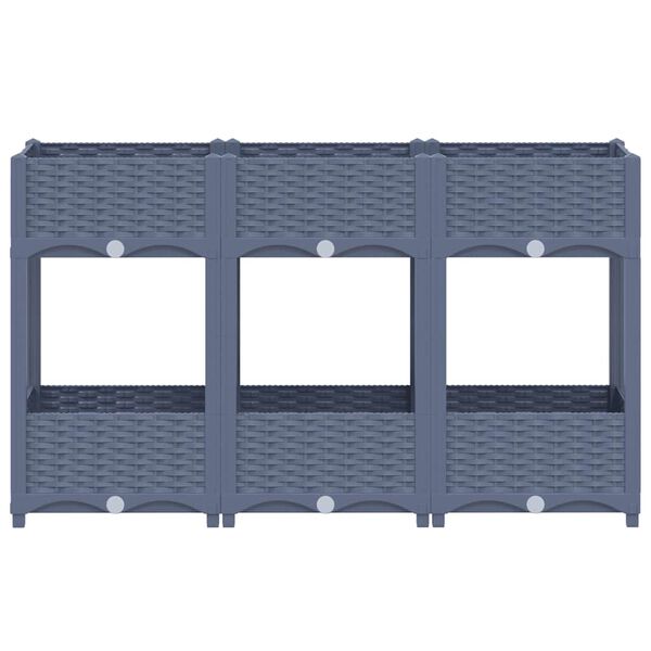 vidaXL Lit surélevé 120x40x71 cm Polypropylène