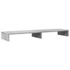 vidaXL Support de moniteur gris béton 100x27x10 cm bois d'ingénierie
